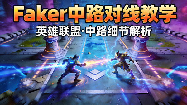 Faker英雄联盟中路对线教学直播封面