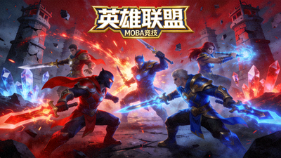 英雄联盟MOBA竞技游戏封面
